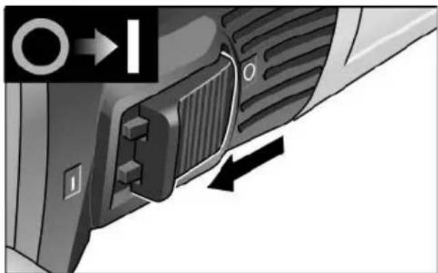 Flex BWE 16-9 14 - Ligar e desligar a ferramenta eléctrica Funcionamento curta sem engate - 1