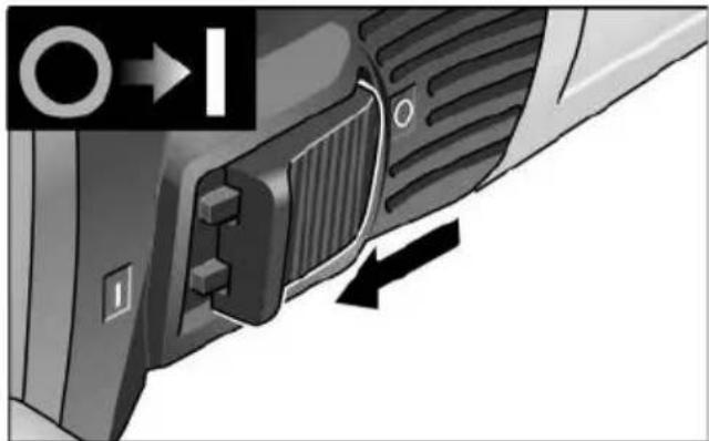 Flex BWE 16-9 14 - Elektroinstrumenta ieslēgšana un izslēgšana - 1