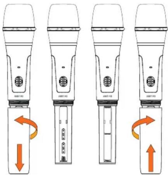 LD Systems ANNY 10 HHD 2 B5 - REPLACING THE BATTERIES - 1