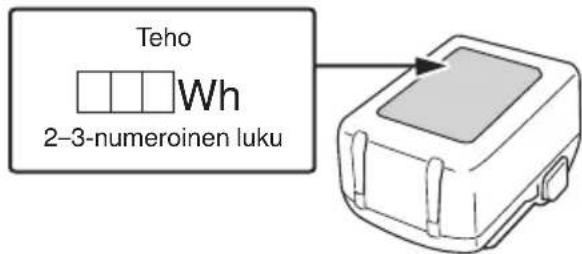 Teho Wh 2-3-numeroinen luku
