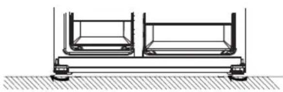 Orima ORH 554 X - Nivelar e fixar o aparelho - 2