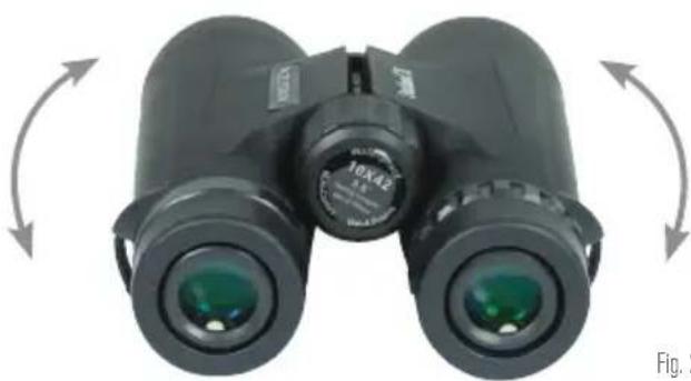 CELESTRON Outland X 10x50 - AJUSTE DE LA DISTANCIA INTERPUPILAR - 1