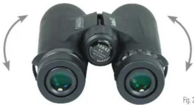 CELESTRON Outland X 10x50 - REGOLAZIONE DELLA DISTANZA INTERPUPILLARE - 1