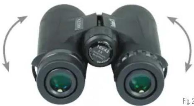 CELESTRON Outland X 10x50 - ADJUSTING THE INTERPUPILLARY DISTANCE (IPD) - 1