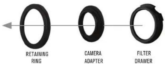 CELESTRON Advanced VX 6" RASA - To attach your camera: - 1