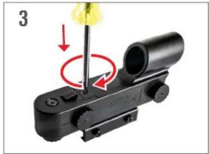 CELESTRON Travel Scope 60 DX - ACCESSING THE FINDERSCOPE BATTERY - 3