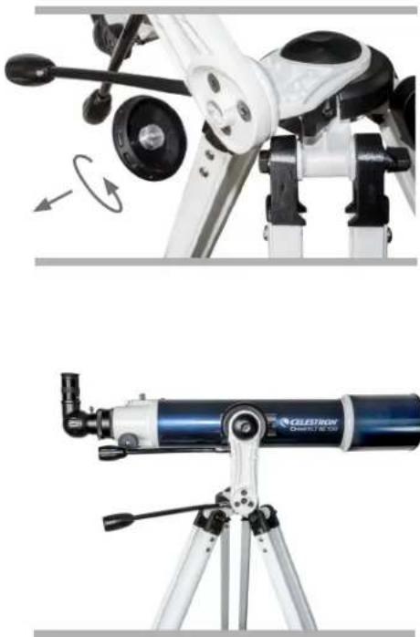 CELESTRON Omni XLT AZ 130 - ADJUSTING THE ANGLE OF THE MOUNT ARM - 1