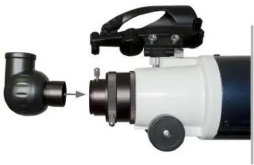 CELESTRON Omni XLT AZ 130 - To insert the diagonal: - 1