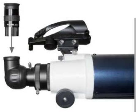 CELESTRON Omni XLT AZ 130 - To install the finderscope: - 1