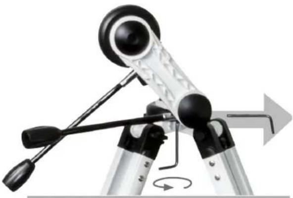 CELESTRON Omni XLT AZ 130 - ADJUSTING THE ANGLE OF THE MOUNT ARM - 2
