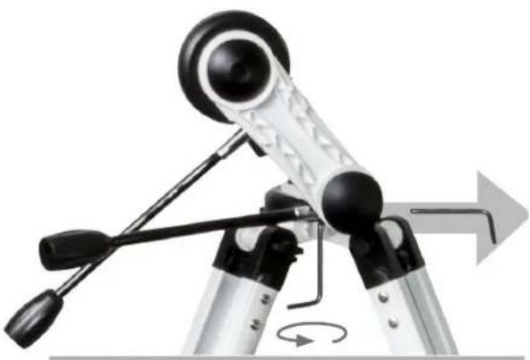 CELESTRON Omni XLT AZ 130 - REGOLAZIONE DELL'ANGOLAZIONE DEL BRACCIO DELLA MONTATURA - 2