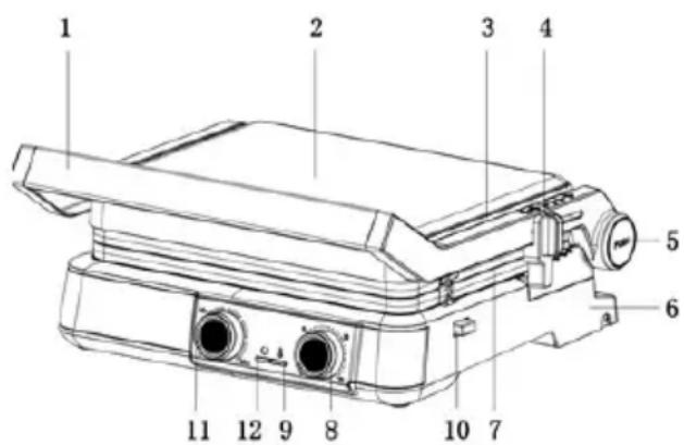 GORENJE GCG2000MT - GCG2000MT ГРИЛІНІН, КОМПОНЕНТТЕРІ - 1