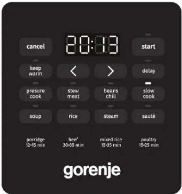 GORENJE GMC6SBK - Přehled provozu - 1