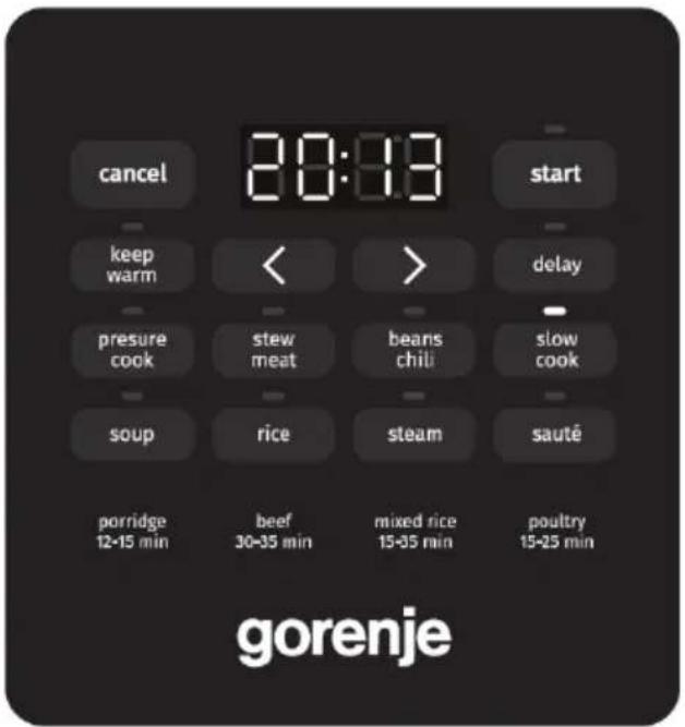 GORENJE GMC6SBK - Przegląd działania - 1