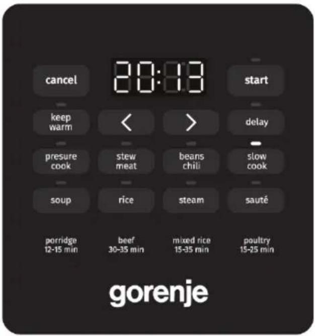 GORENJE GMC6SBK - Panoramica operativa - 1