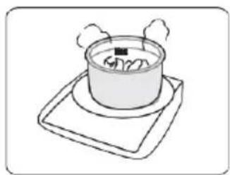 GORENJE GMC6SBK - Não use nenhum recipiente que não seja o designado - 2