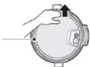 GORENJE GMC6SBK - Demontere og montere blokkeringssikkert deksel og pakningsring - 2