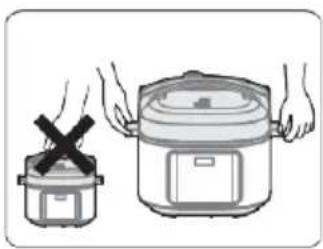 GORENJE GMC6SBK - Ikke sett innergryten på et annet apparat for oppvarming - 1