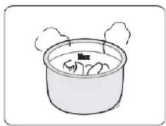 GORENJE GMC6SBK - Do not touch the upper cover when the cooker is in operation - 2