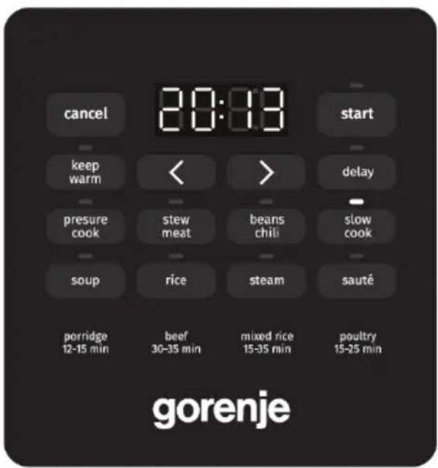 GORENJE GMC6SBK - Aperçu du fonctionnement - 1