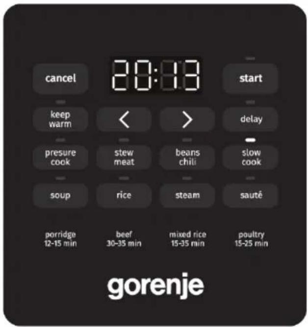 GORENJE GMC6SBK - Trygg åpning av toppdekselet - 1