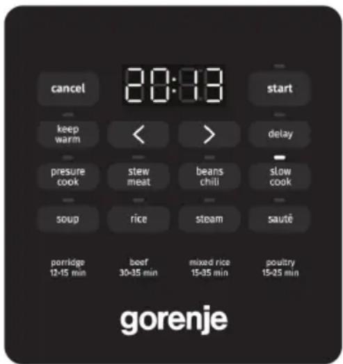 GORENJE GMC6SBK - Prezentare generală operațională - 1