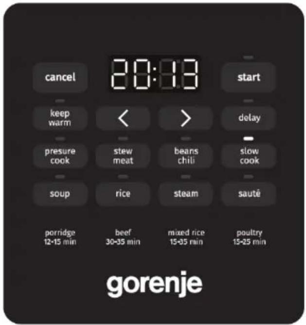 GORENJE GMC6SBK - Безопасно отваряне на горния капак - 1
