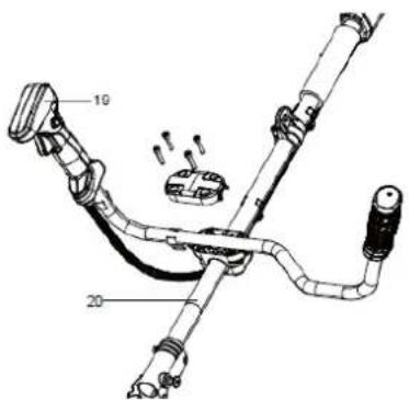Anova E40DB - Posizionamento del manubrio anteriore - 1