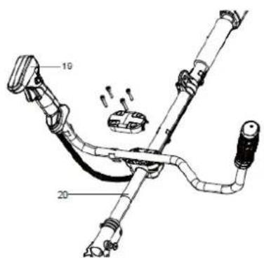 Anova E40DB - Colocación manillar delantero - 1