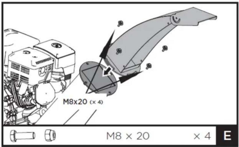 M8x20 (× 4) M8 × 20 × 4 E