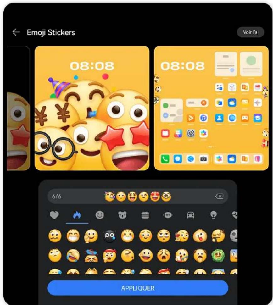 HUAWEI Mate X7 - Définissez des thèmes d'émojis - 1