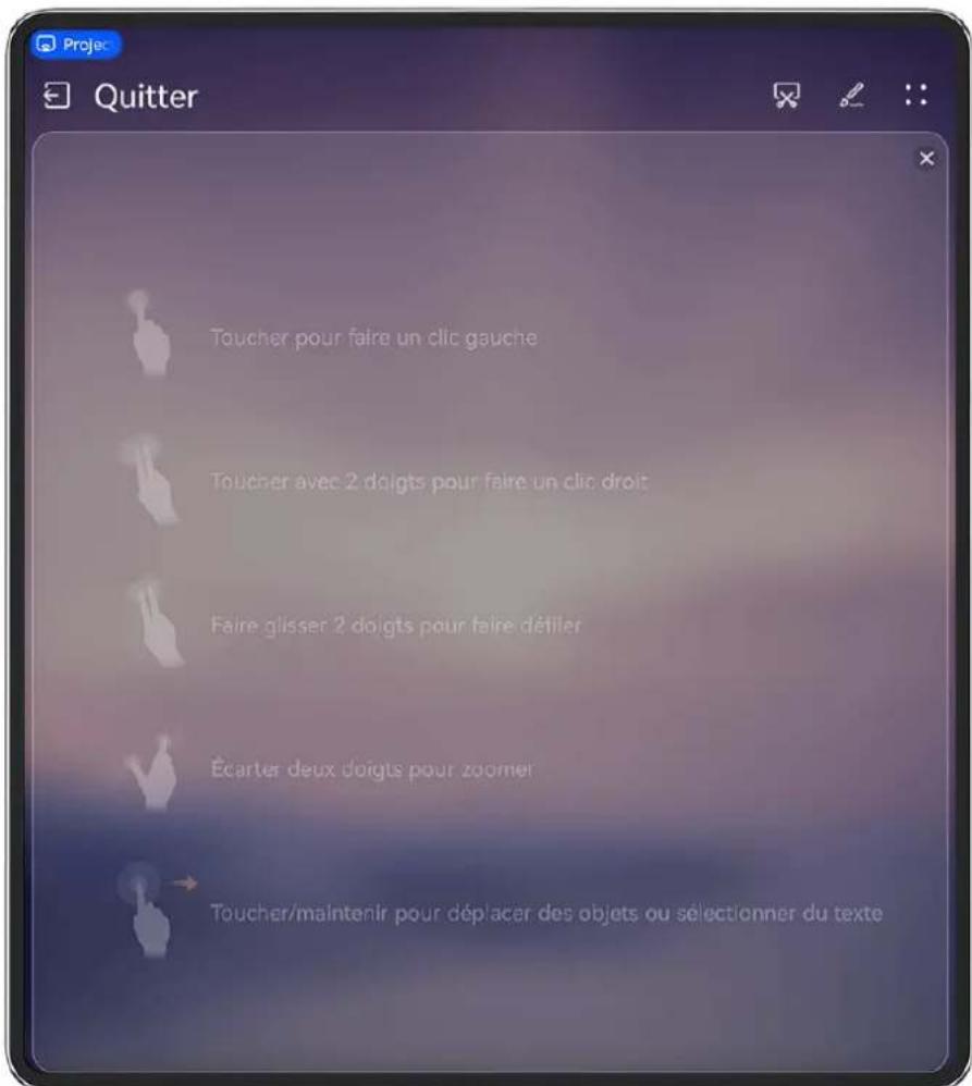HUAWEI Mate X7 - Utiliser votre appareil comme pavé tactile - 1