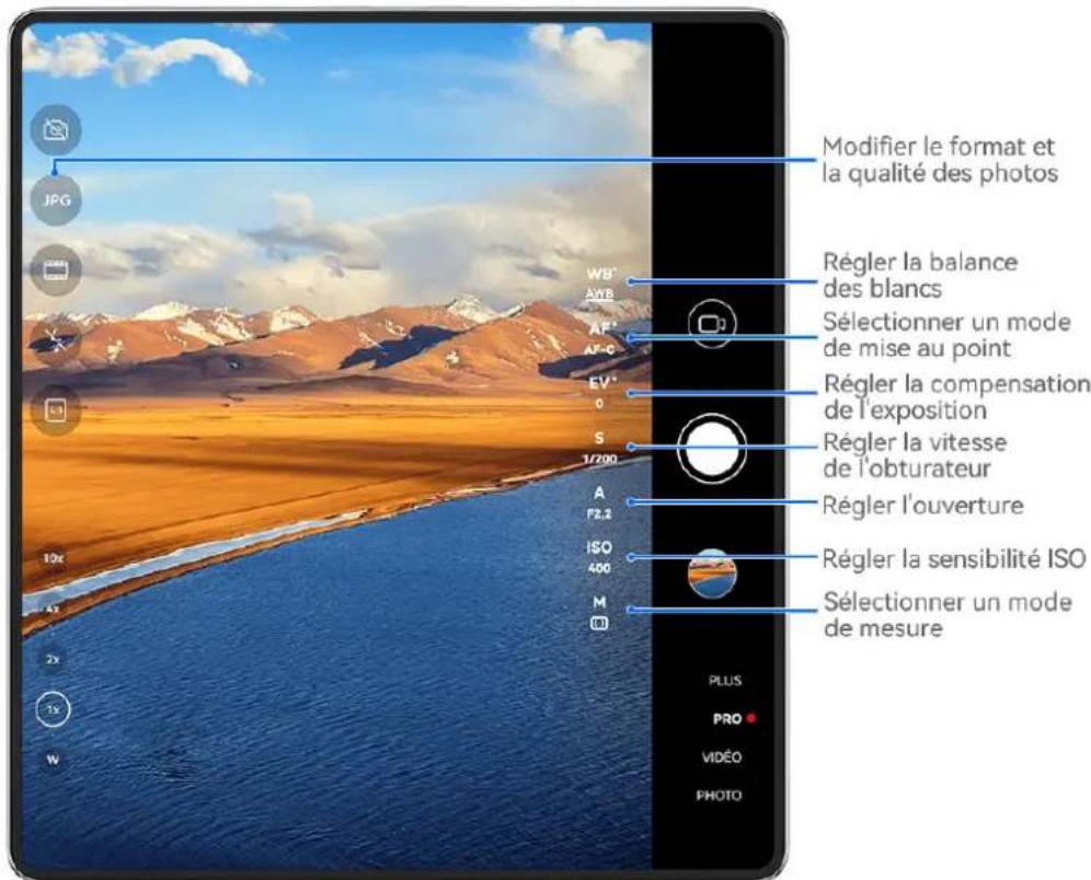 HUAWEI Mate X7 - Utiliser le mode pro pour des photos ou des vidéos de qualité professionnelle - 1