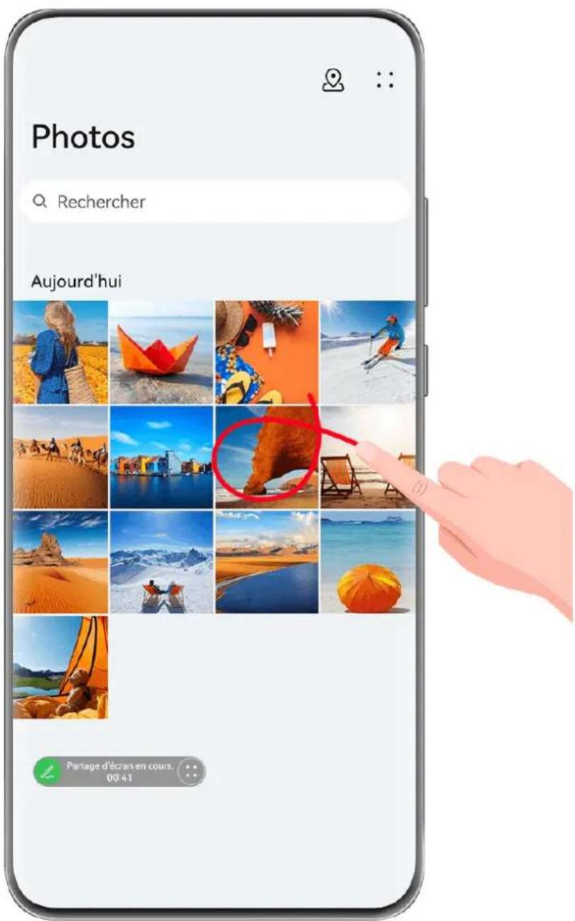 HUAWEI Mate X7 - Partager l'écran de votre appareil pendant un appel meetime - 1