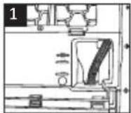 BEKO D3H18E04A - Raccordement du tuyau d'évacuation d'eau - 1