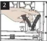 BEKO D3H18E04A - Raccordement du tuyau d'évacuation d'eau - 2