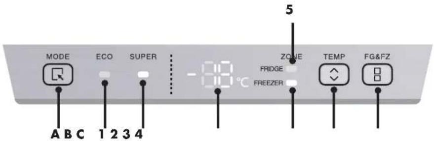 Wisberg WBKVC200CNFB - BEDIENFELD - 1