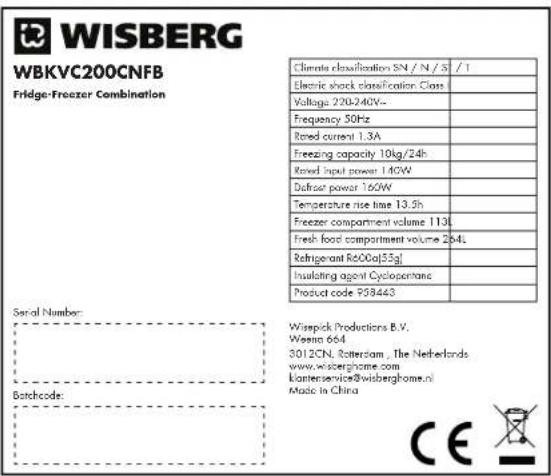 Wisberg WBKVC200CNFB - WBKVC200CNFB - 1