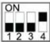 HISENSE AHZ-080HCDS1 - IMPOSTAZIONE DELL'INTERRUTTORE DIP DI PCB1 - 4
