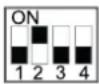 HISENSE AHZ-080HCDS1 - KONFIGURACJA PRZEŁĄCZNIKÓW DIP PŁYTY PCB1 - 3
