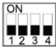 HISENSE AHZ-080HCDS1 - DIP-SCHALTER-EINSTELLUNG VON PCB1 - 2