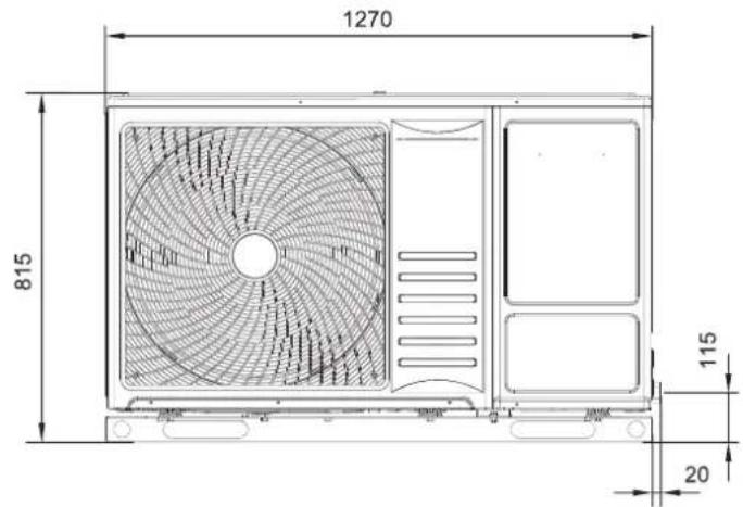 HISENSE AHZ-080HCDS1 - ALLGEMEINE ABMESSUNGEN - 2