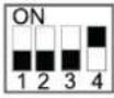 HISENSE AHZ-080HCDS1 - SETĂRI COMUTATOR DIP LA PCB1 - 4