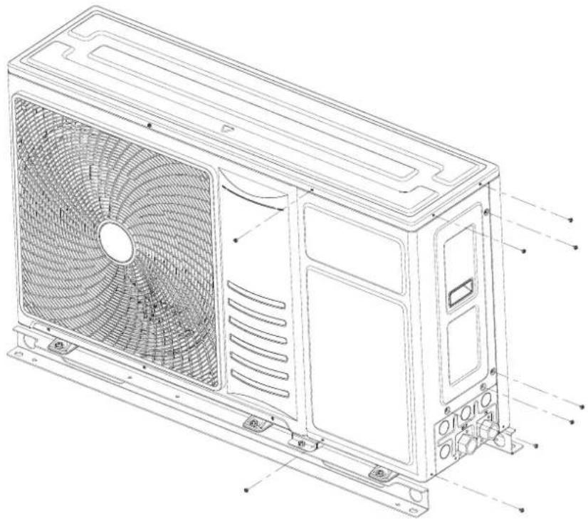HISENSE AHZ-080HCDS1 - ELECTRICAL WIRING CONNECTION FOR OUTDOOR UNITS - 1