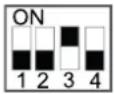 HISENSE AHZ-080HCDS1 - KONFIGURACJA PRZEŁĄCZNIKÓW DIP PŁYTY PCB7 - 1