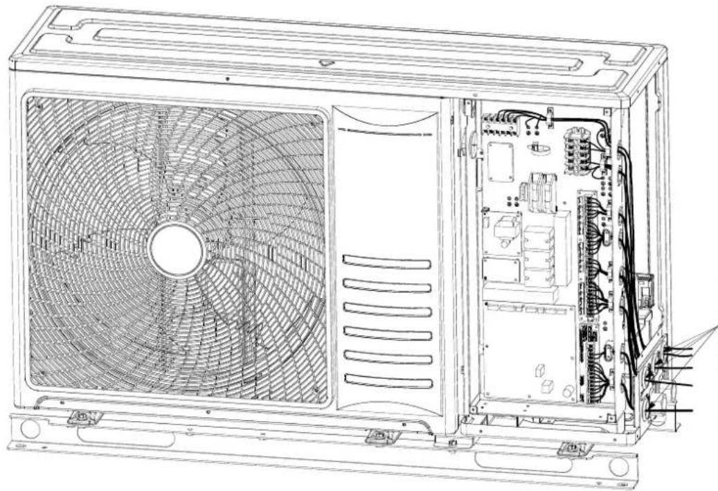 HISENSE AHZ-080HCDS1 - ELECTRICAL WIRING CONNECTION FOR OUTDOOR UNITS - 5