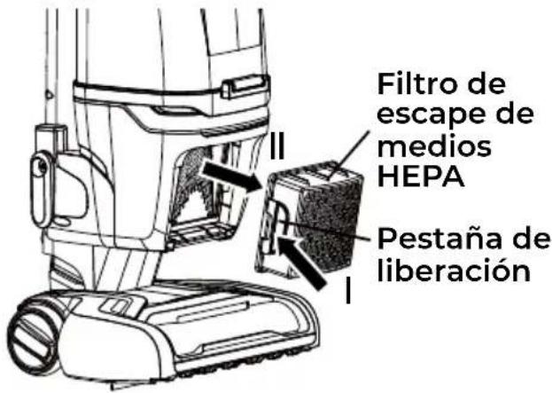 KENMORE DU4396 - LIMPIEZA DEL FILTRO DE ESCAPE DE MEDIOS HEPA - 2