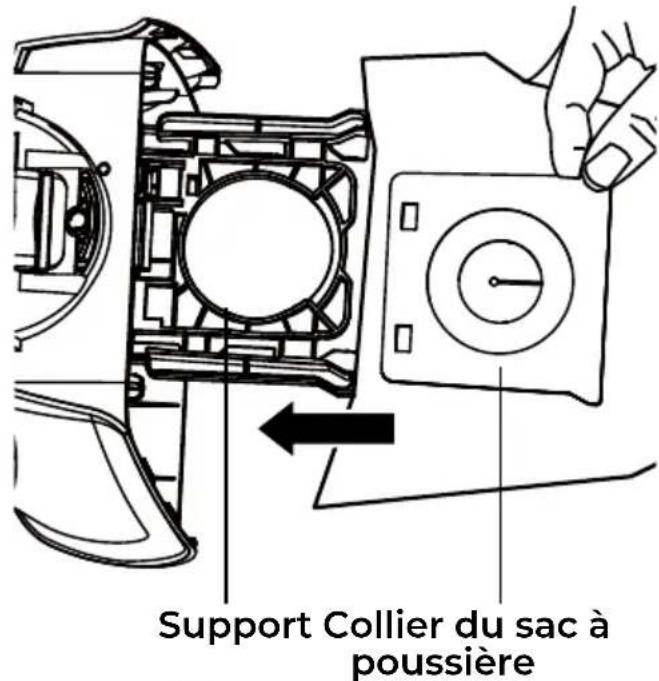 Support Collier du sac à poussière