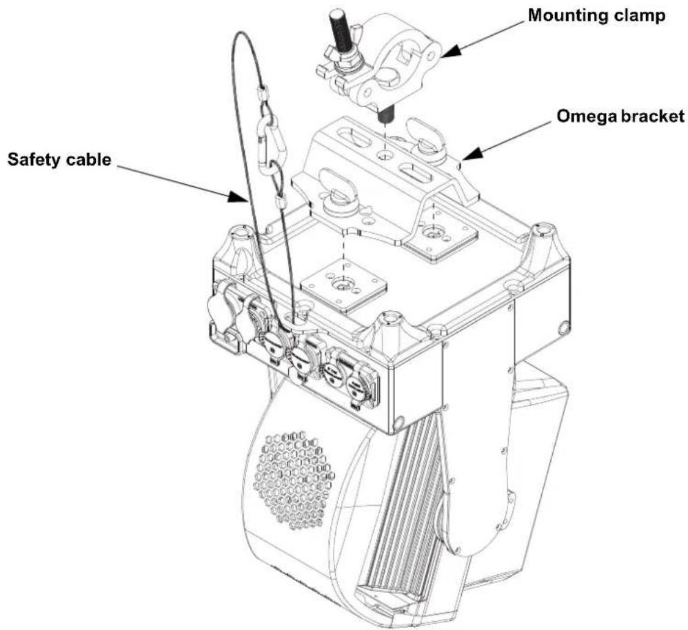 Chauvet COLORado PXL Curve 1 - Mounting Diagram - 1