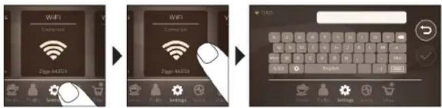 SAECO GranAroma Deluxe SM6682 - Vzpostavljanje povezave z omrežjem Wi-Fi - 1